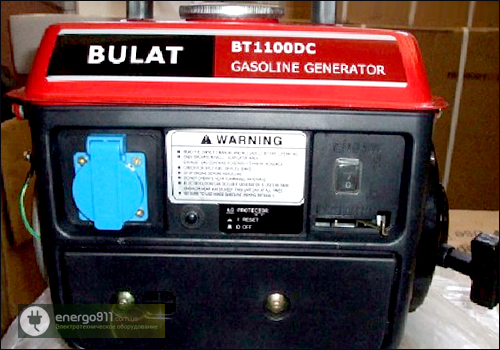 Бензиновая электростанция BULAT BT1100DC 500W