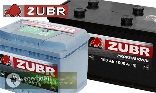 Автомобильная стартерная батарея ZUBR